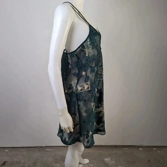 Vintage  80's Sheer Nightgown - M - Picture 3 of 6